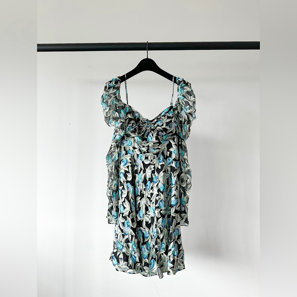 Dvf Silk Floral Prairie Dress